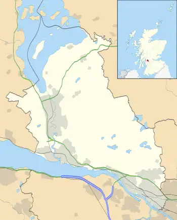 Mapa konturowa West Dunbartonshire