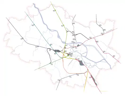 Mapa przebiegu linii kolejowej 764