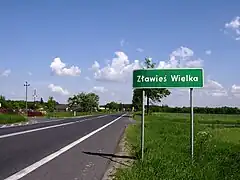 DK 80 w Złejwsi Wielkiej