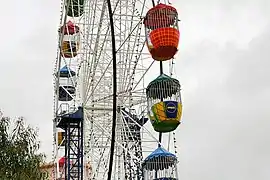 Ferris wheel cars.