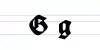 Uppercase and lowercase G in Fraktur