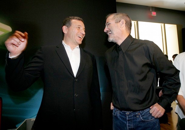 Disney CEO Bob Iger and Steve after the keynote, 12 Sep 2006