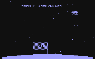 Screenshot for Math Invaders